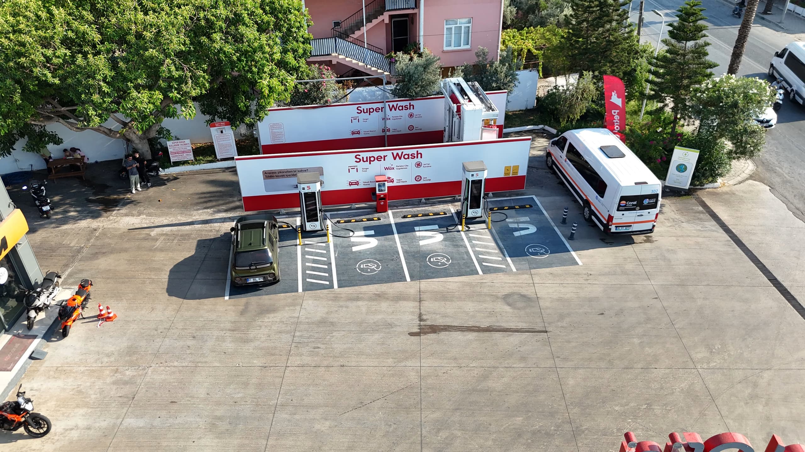 İstasyon ve Fethiye çevresinin kuş bakışı görünümü